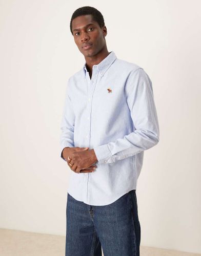 Chemise Oxford à logo emblématique - clair - Abercrombie & Fitch - Modalova