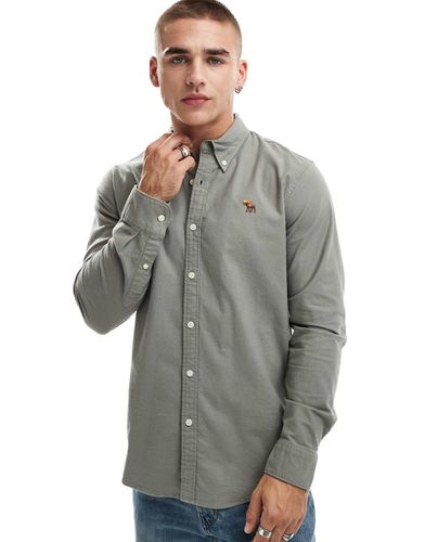 Chemise oxford à logo - moyen - Abercrombie & Fitch - Modalova