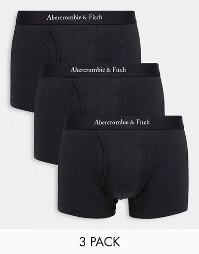 Lot de 3 boxers avec logo à la ceinture - Noir - Abercrombie & Fitch - Modalova