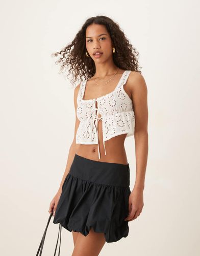 Mini jupe-short taille mi-haute  taille tombante - Abercrombie & Fitch - Modalova
