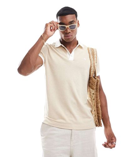 Polo texturé chic avec logo emblématique - Beige - Abercrombie & Fitch - Modalova