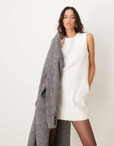 Robe courte habillée en tweed à col montant - Abercrombie & Fitch - Modalova