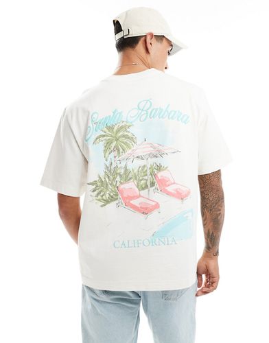 T-shirt avec imprimé destination luxueuse au dos - Crème - Abercrombie & Fitch - Modalova