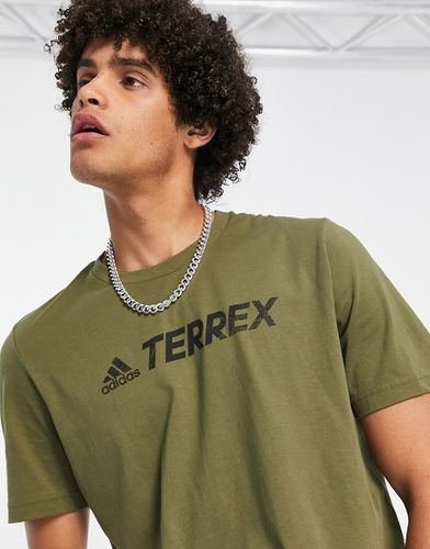Adidas Outdoor - Terrex - T-shirt à logo - olive - Adidas Performance - Modalova