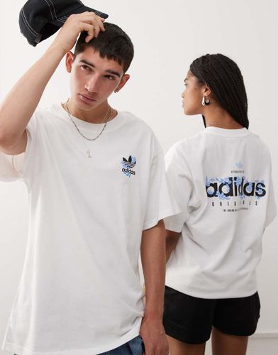T-shirt  imprim fleuri - Adidas Originals - Modalova