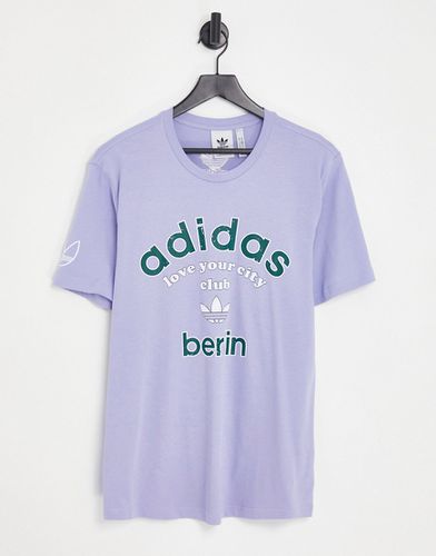 T-shirt avec logo Berlin - Lilas - Adidas Originals - Modalova