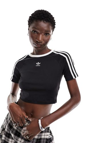 T-shirt crop top à trois bandes - Adidas Originals - Modalova