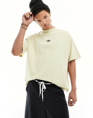T-shirt de basketball unisexe à col montant - Beige sable - Adidas Originals - Modalova