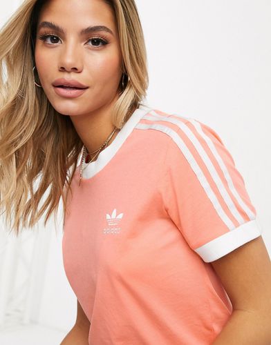 Adicolor - T-shirt à trois bandes - Rose - adidas Originals - Modalova