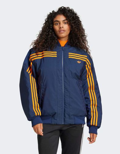 Bomber réversible oversize style années 70 - Indigo et - Adidas Originals - Modalova