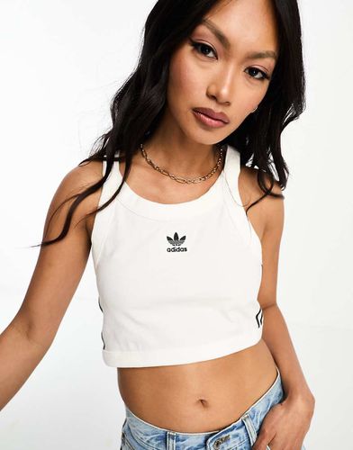 adidas Originals - Brassière à trois bandes - Blanc