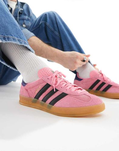 Gazelle - Baskets d'intérieur avec semelle en caoutchouc - Rose et noir - Adidas Originals - Modalova