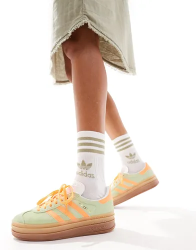 Gazelle Bold - Baskets à semelle plateforme - Orange/menthe - Adidas Originals - Modalova