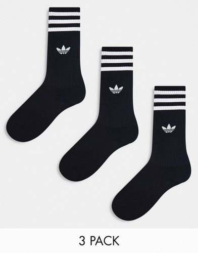 Lot de 3 paires de chaussettes unies - Adidas Originals - Modalova