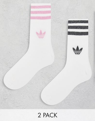 Lot de 2 paires de chaussettes scintillantes - Adidas Originals - Modalova