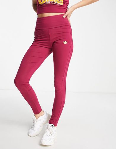 Preppy Varsity - Leggings - Bordeaux - Adidas Originals - Modalova