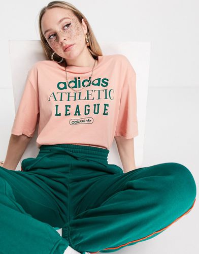 Retro Luxury - T-shirt à inscription - Blush - adidas Originals - Modalova