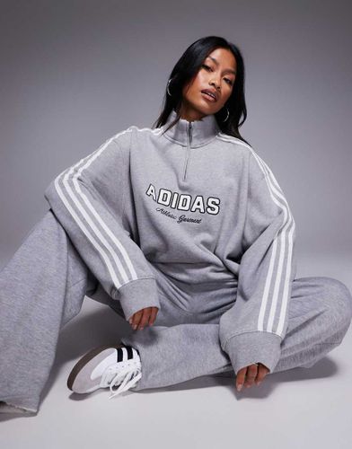 Sweat imprim sur l'avant  col zipp - Adidas Originals - Modalova