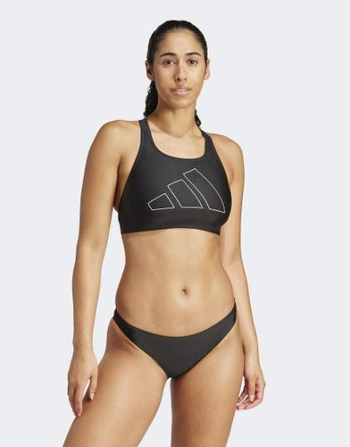 Big Bars - Haut de bikini  dos en Y - et blanc - Adidas Performance - Modalova