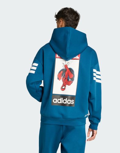 Sweat  capuche avec motif Marvel Spider-Man - nuit - Adidas Performance - Modalova