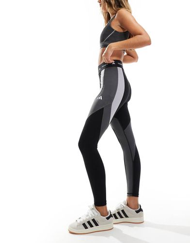 Techfit - Legging 7/8ème effet color block - Adidas Performance - Modalova