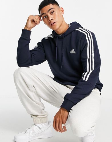 Adidas Sportswear - Sweat à capuche à trois bandes - Bleu marine - Adidas Performance - Modalova