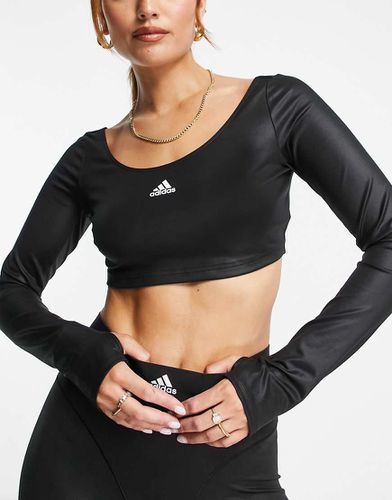 Adidas Training - Hyperglam - Crop top à manches longues - Adidas Performance - Modalova