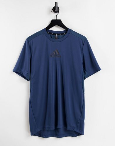 Adidas Training - T-shirt avec logo sur le devant - Bleu - Adidas Performance - Modalova