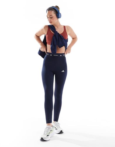 Adidas Training - Techfit - Legging 7/8 - Bleu marine - Adidas Performance - Modalova