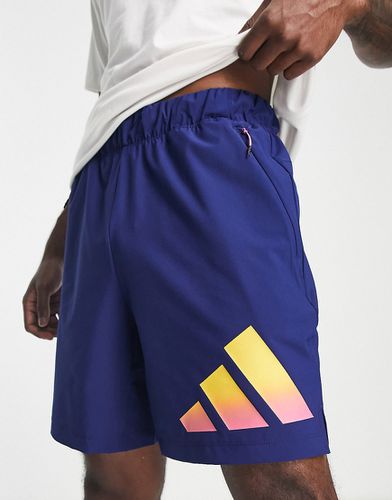 Adidas Training - Train Icons - Shorts 7 pouces à 3 bandes effet dégradé - Adidas Performance - Modalova