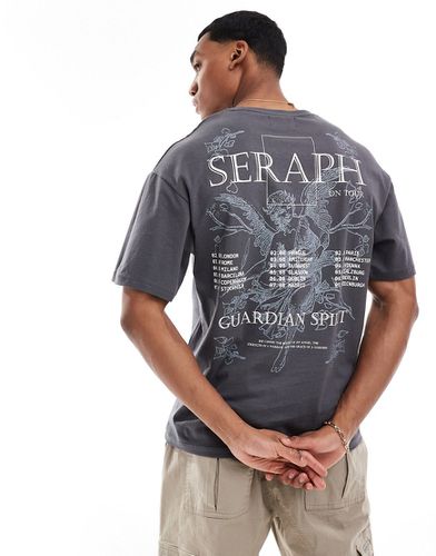 T-shirt oversize avec imprimé Seraph au dos - Adpt - Modalova