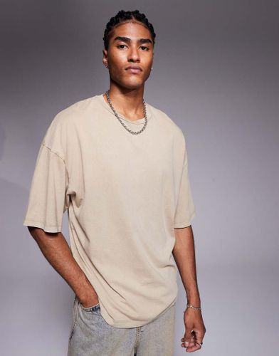 T-shirt oversize - Crme dlav - Adpt - Modalova