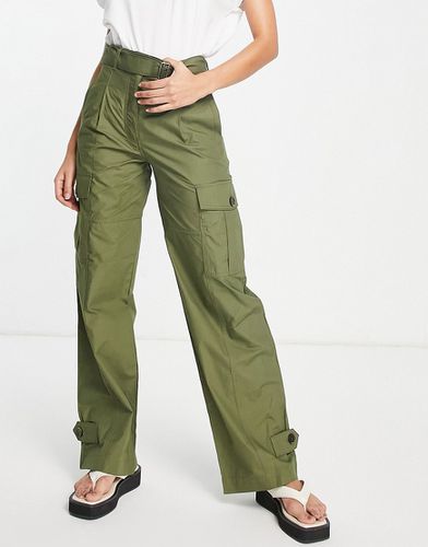 Pantalon cargo ample en coton - Kaki - KHAKI - Aligne - Modalova