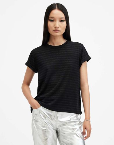 Anna - T-shirt rayé effet scintillant - Allsaints - Modalova