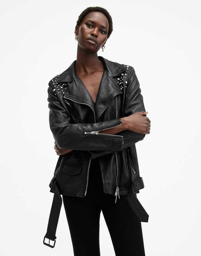 Billie - Blouson style motard ornementé - Allsaints - Modalova