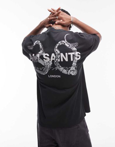 Ceremony - T-shirt avec logo et serpent dans le dos - Allsaints - Modalova