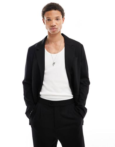 Helm - Blazer de costume structuré en jersey - Allsaints - Modalova