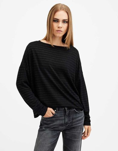 Rita - T-shirt rayé effet scintillant - Allsaints - Modalova