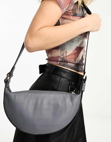 Sac bandoulière demi-lune en cuir - Allsaints - Modalova