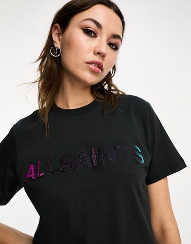 Shadow - T-shirt coupe boyfriend à logo - Allsaints - Modalova