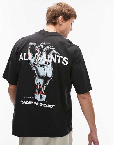 Undergang - T-shirt oversize imprimé dans le dos - Allsaints - Modalova