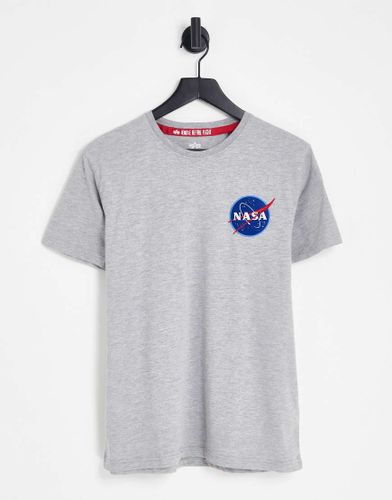 T-shirt avec imprimé navette de la NASA au dos - chiné - Alpha Industries - Modalova