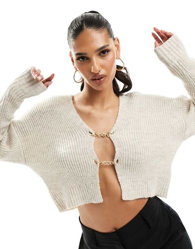 Top en maille avec chaînes - Beige - Aria Cove - Modalova