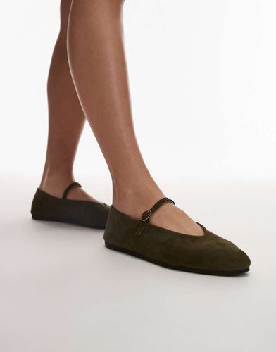 Ballerines style babies en daim - Kaki - Arket - Modalova