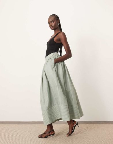 Jupe longue texture  poches - Sauge - Arrange - Modalova