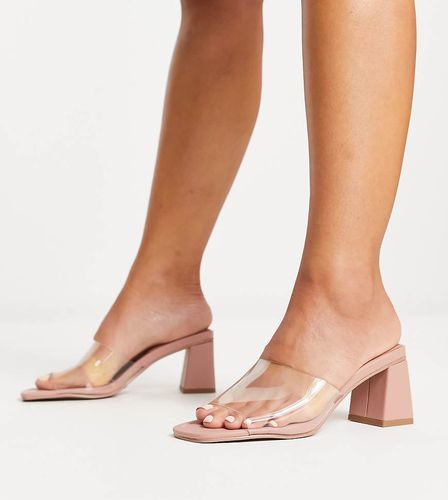 ASOS DESIGN Wide Fit - Hero - Mules à talon carré - Asos Design - Modalova