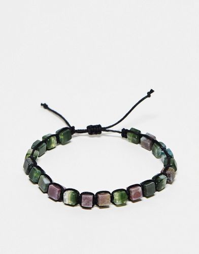 ASOS DESIGN - Bracelet en perles fantaisie carrées pour tenue de festival - Asos Design - Modalova