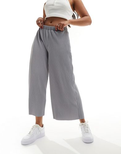 ASOS DESIGN - Jupe-culotte plissée coupe ample - chiné - Asos Design - Modalova