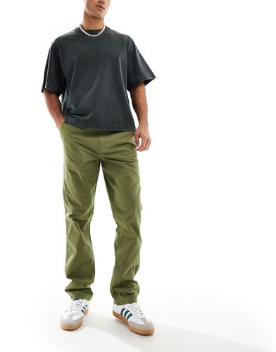 ASOS DESIGN - Pantalon droit en tissu ripstop - kaki - Asos Design - Modalova