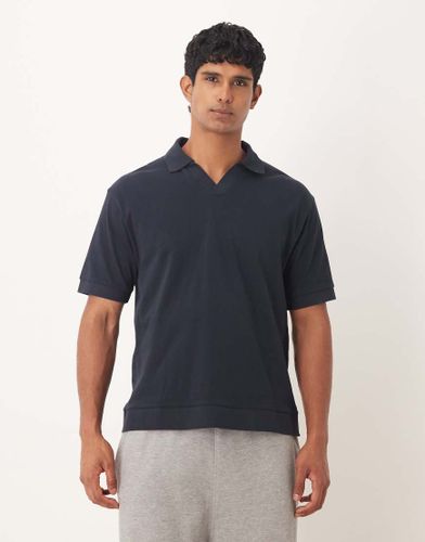 ASOSDESIGN - Polo dcontract coupe carre en tissu pais - Asos Design - Modalova